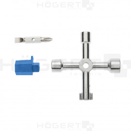 HOEGERT Ключ для электрошкафов, 76 мм