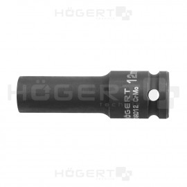 HOEGERT Головка торцевая ударная глубокая шестигранная 1/2", 10 мм, DIN 3121, CrMo