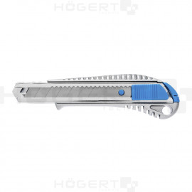 HOEGERT Нож с отламывающимся лезвием 18 мм, металлический корпус, 1 лезвие SKS
