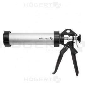 HOEGERT Пистолет для герметика с алюминиевой тубой, 300 мл