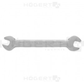 HOEGERT Ключ двухсторонний рожковый 18 x 19 мм, сталь CrV, DIN 3110