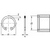 Копія Копія Кільця стопорні внутрішні DIN 472, 23x1,20; упаковка - 25 шт