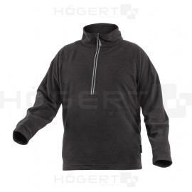 HOEGERT EDER Флісова куртка на блискавці 3/4, <br />чорна XL