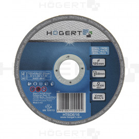 HOEGERT Сталевий відрізний диск 125 x 0,8 x 22,23 мм