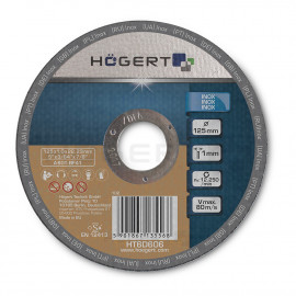 HOEGERT Відрізний диск з нержавіючої сталі 115 x 1,0 x 22,23 мм