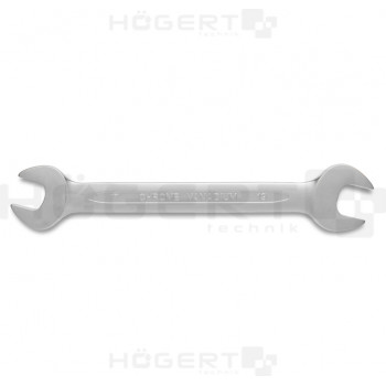 HOEGERT Двосторонній ріжковий ключ 18 х 19 мм, сталь CrV, DIN 3110