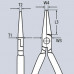 Довгогубці прямі з ріжучими кромками KNIPEX, 200 мм