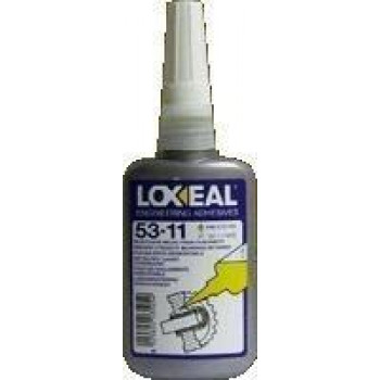 Фіксатор вала-втулки LOXEAL 53-11 (Локсил 53-11), середньої міцності, зазор 0,12 мм, t-55/+150°C, 50 мл.